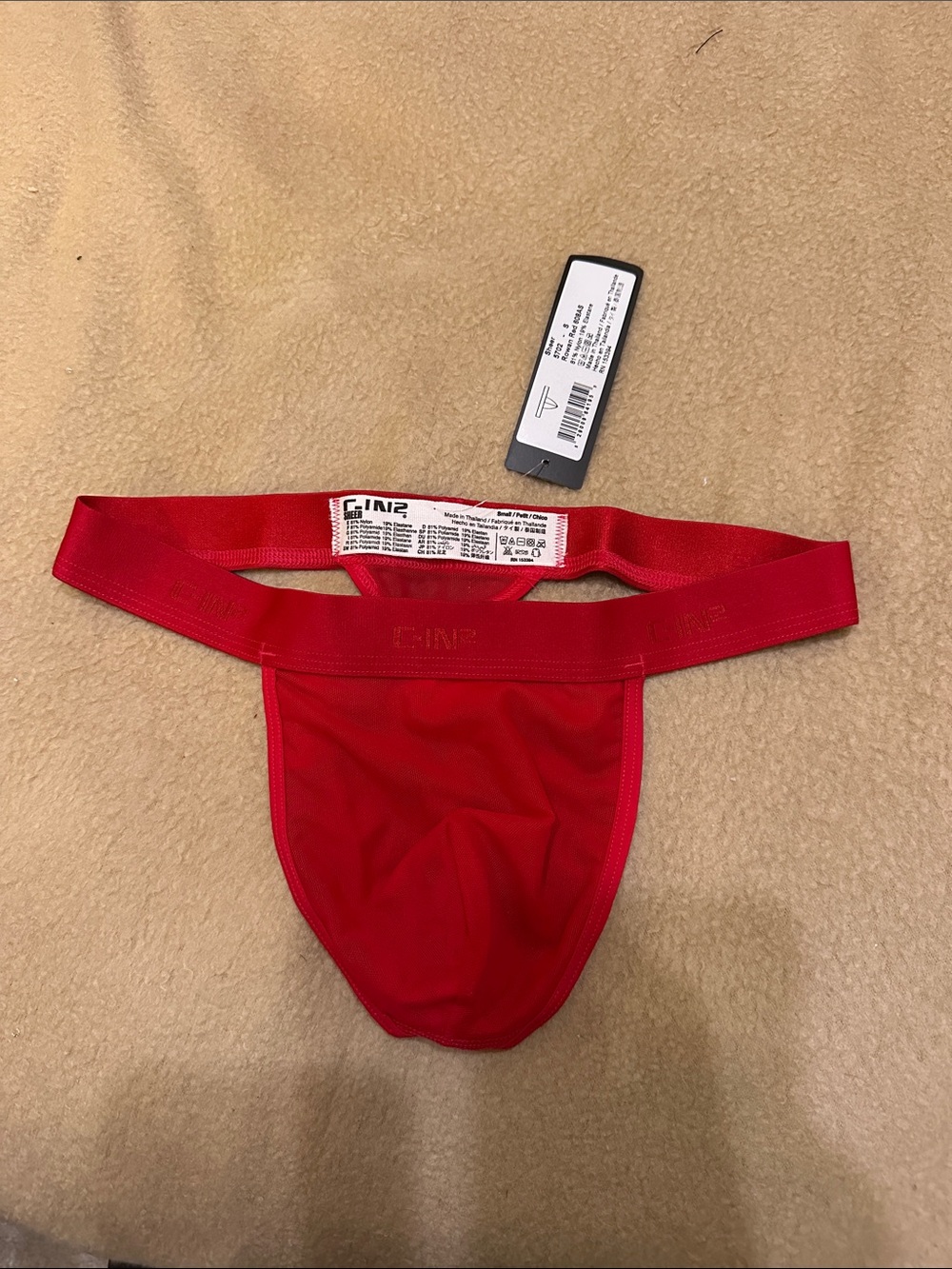 C-IN2 Men’s Red Mesh Thong